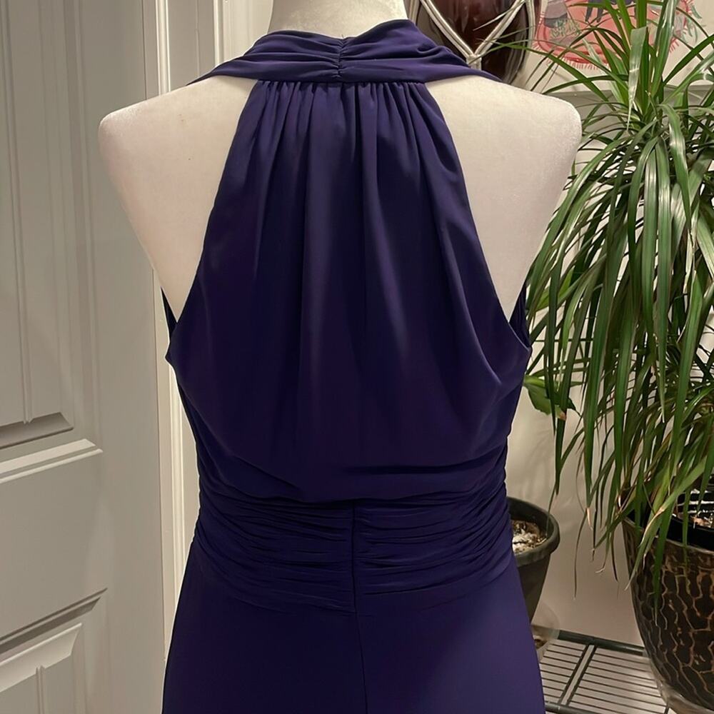 Evan Picone Purple Marilyn Monroe Greek Style Dress Size 12 - Picture 7 of 7